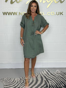 Vestido Liso com Botões - OFERTA DIA DAS MÃES